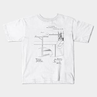 Smoke Consuming Furnace Vintage Patent Hand Drawing Kids T-Shirt